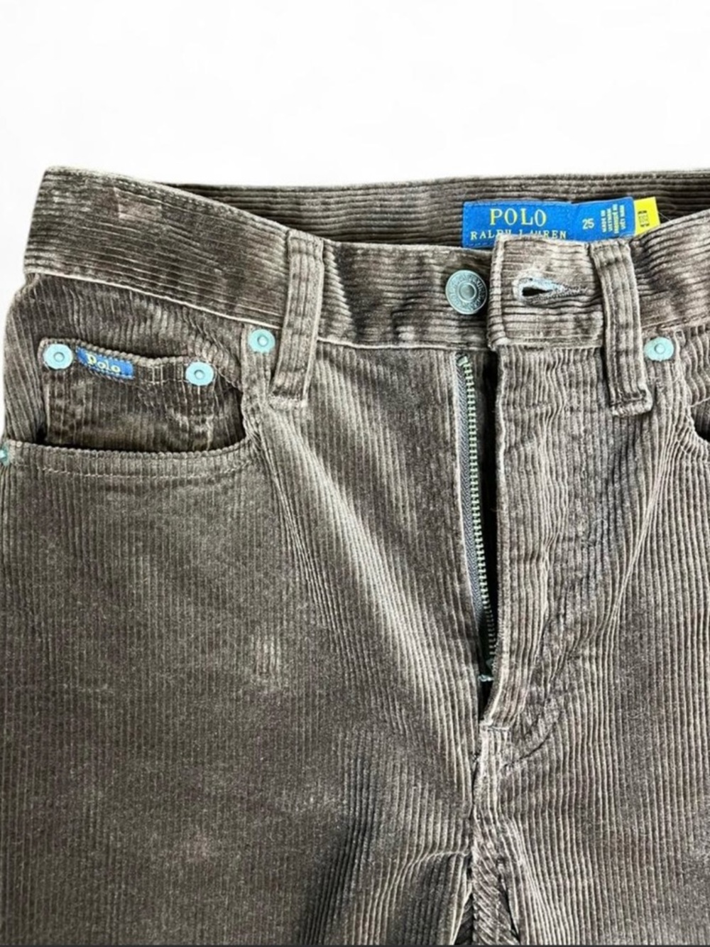 POLO Ralph Lauren Women’s Brown corduroy mid rise straight leg pants - Picture 7 of 8